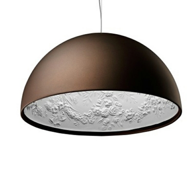 1 Light Dome Modern Hanging Light Fixtures Nordic Style Hanging Ceiling Light for Living Room