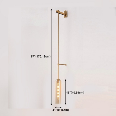 1 Light Modern Living Room Linear Wall Mounted Light Fixture Nordic Style Wall Lighting for Living Room
