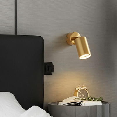 1-Light Sconce Lights Simplicity Style Cylinder Shape Metal Wall Mounted Lighting