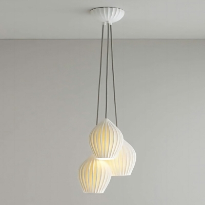 Modern Style LED Pendant Light Nordic Style Ceramic Hanging Light for Bedside