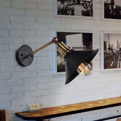 Modern Style LED Wall Sconce Light Industrial Style Metal Wall Light for Bedside Aisle