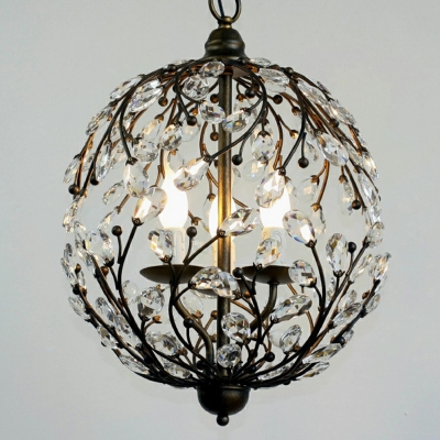 Modern Style Metal Chandelier Light Nordic Style Crystal Pendant Light for Living Room Dinning Room