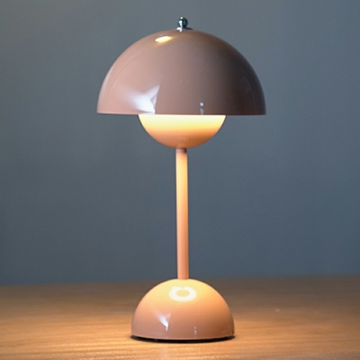 Nightstand Lamp Metal Modern Nordic Style 1 Light Macaron Night Table Lamps for Bedroom
