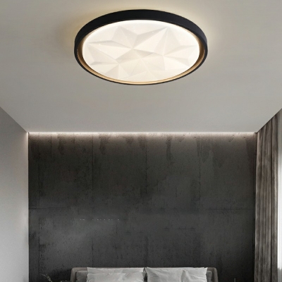 Contemporary Disk Flush Mount Light Fixtures Metal and Acrylic Led Flush Ceiling Lights