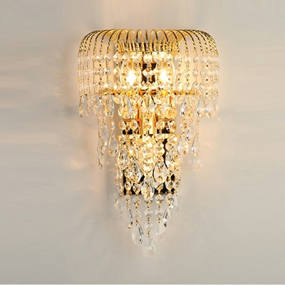 Creative Crystal Warm Wall Lamp for Corridor Bedroom Bedside and Television Background Wall