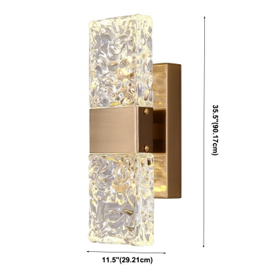 Creative Crystal Warm Wall Sconce for Corridor Bedroom Bedside and Television Background Wall