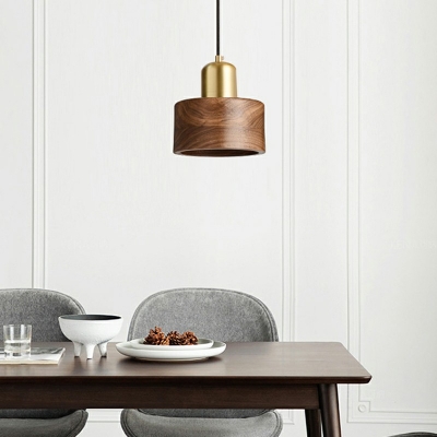 Modern Style LED Pendant Light Nordic Style Wood Hanging Light for Bedside