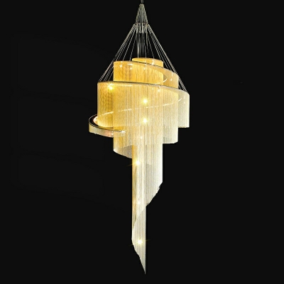 Nordic Style LED Chandelier Light Modern Style Luxury Tassel Pendant Light for Loft