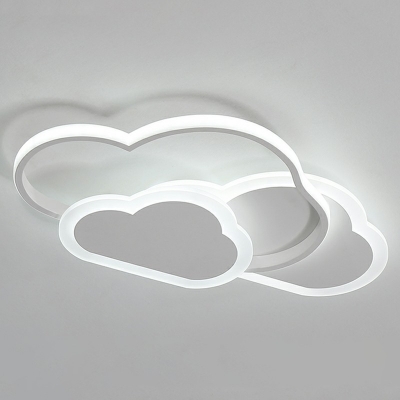 Contemporary Cloud Flush Mount Ceiling Light Acrylic Led Flush Mount Fixture