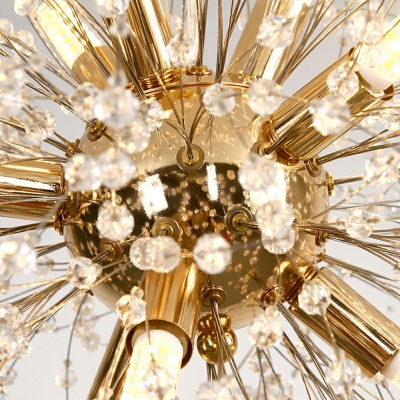Creative Crystal Decorative Chandelier Dandelion Shape Light for Bedroom Hall and Corridor