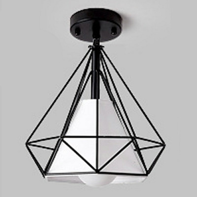 Metal and Fabric Flush Mount Ceiling Light Fixtures Traditional 1 Light Living Room Flush Ceiling Lights