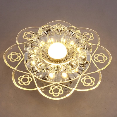 Modern Concealed Crystal Decorative Ceiling light for Hotel Bar and Dinning Room