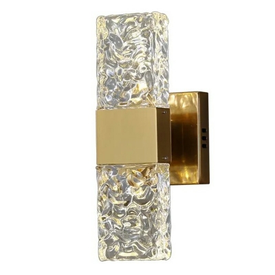 Postmodern Style Wall Mount Light Crystal Flush Mount Wall Sconce for Bedroom Living Room