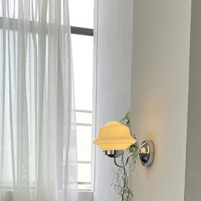 White Industrial Wall Sconce Lighting Metal Vintage Bedroom Wall Mounted Light Fixture