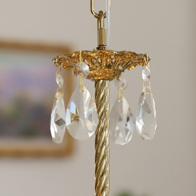 5-Light Ceiling Pendant Modernist Style Crown Shape Metal Chandelier Lighting