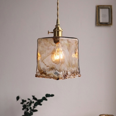 Industrial Glass Hanging Pendant Light Vintage Elegant Down Mini Pendant for Living Room