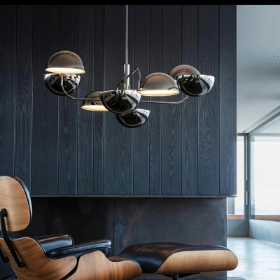 Modern Style LED Chandelier Light Minimalism Style Metal Acrylic Pendant Light for Living Room