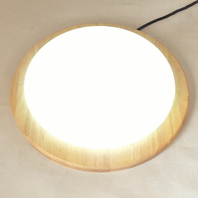 Modern Style LED Flushmount Light Nordic Style Wood Acrylic Celling Light for Bedroom Living Room