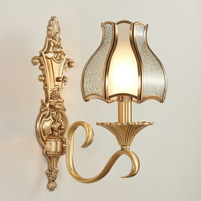 1-Light Sconce Lights Farmhouse Style Cone Shape Metal Wall Lighting Fixtures