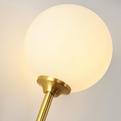 2-Light Sconce Light Traditional Style Globe Shape Metal Wall Mount Lighting