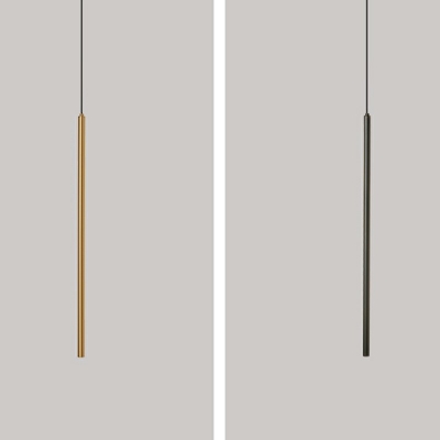 Contemporary Metal Hanging Pendant Light Cylindrical Hanging Pendant Lights