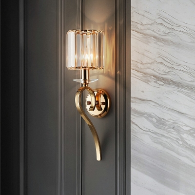 European Style Glass Wall Sconce Light Nordic Style Creative Wall Light for Bedside