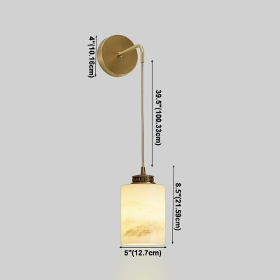 Glass Material Shade Flush Mount Wall Sconce Metal Wall Sconces for Living Room