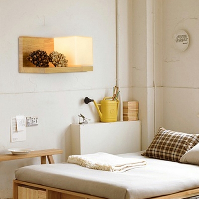Modern Sconce Light Fixtures Glass Shade Wall Mount Light Fixture for Living Room
