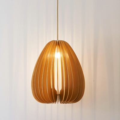Modern Style LED Pendant Light Japanese Style Wood Hanging Light for Dinning Room Kitchen