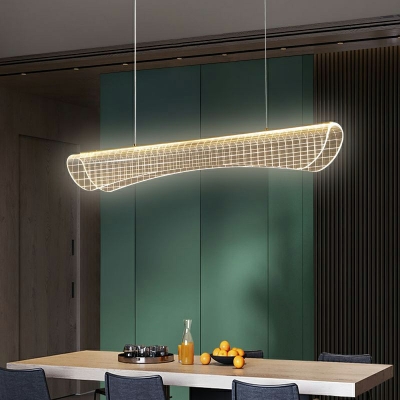 Modern Style Pendant Light Fixtures Acrylic LED Hanging Lamp for Dinning Room