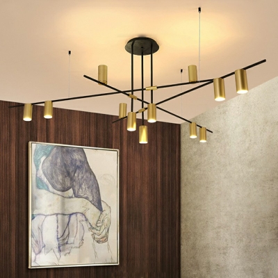 Postmodern Hanging Light Kit Metal Chandelier for Living Room Hotel Lobby for Dining Room