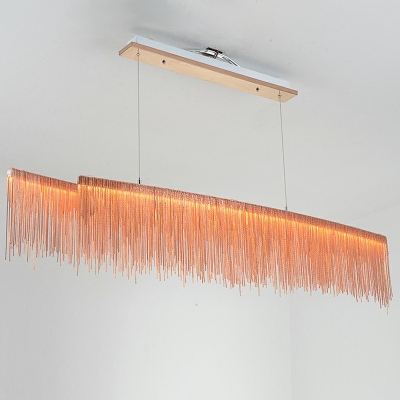 Postmodern Style Hanging Lights Tassel Shape Chandelier for Living Room