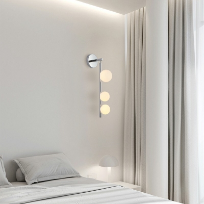 Postmodern Style Retro Wall Sconce Light 3 Lights Nordic Style Glass Wall Light for Aisle