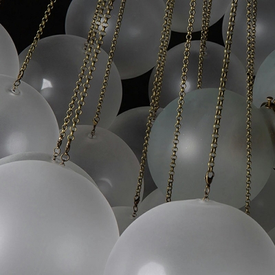 White Ceiling Lamp Globe Shade Modern Style Glass Pendant Light for Living Room