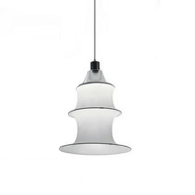 1-Light Hanging Light Kit Minimalism Style Cylinder Shape Fabric Ceiling Pendant Lamp
