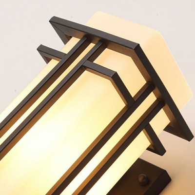 1-Light Sconce Lights Vintage Style Rectangle Shape Metal Wall Lighting Fixtures