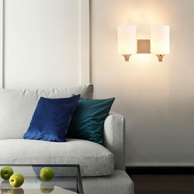 2-Light Sconce Lights Traditional Style Cylinder Shape Metal Wall Mounted Reading Lights