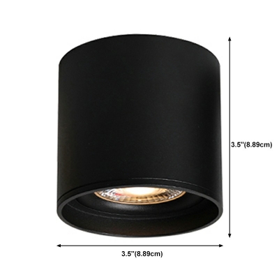 Contemporary Metal Flush Mount Lamp Cylinder Flush Mount Chandelier Lighting Fixtures