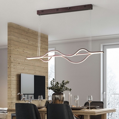 Designer Style LED Pendant Light Modern Style Linear Hanging Light for Dinning Room