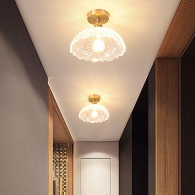 Flush Ceiling Lights Glass Flush Ceiling Light Fixture for Bedroom Corridor