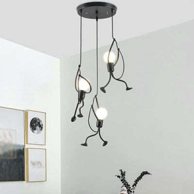Industrial Black Hanging Light Fixtures Vintage Hanging Pendnant Lamp for Dinning Room