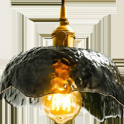 Industrial Hanging Pendant Lights Glass Shade Hanging Lamp Kit for Living Room