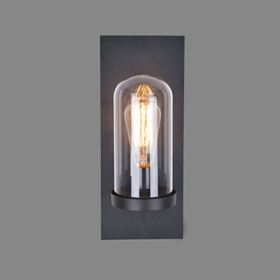 Industrial Style Wall Mount Lighting Glass Wall Mounted Light Fixture for Cafe