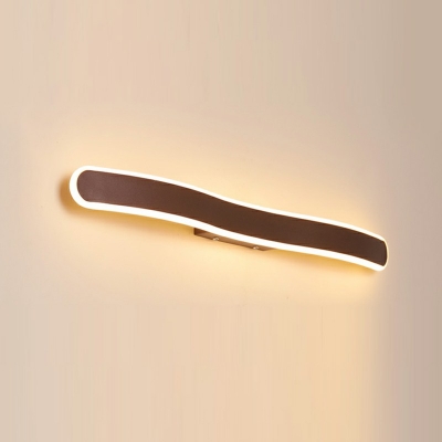 Modern Almuinum and Rubber Led Vanity Light Strip Linear Vanity Light Fixtures