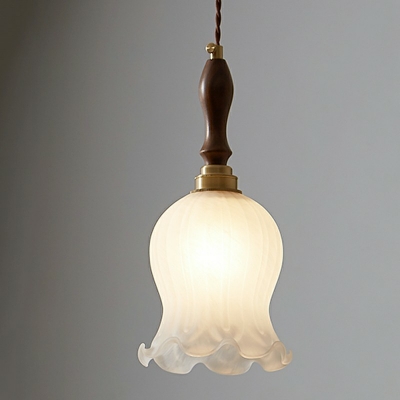 Modern Simple Hanging Lamp Kit Glass Shade Suspension Pendant Light for Living Room