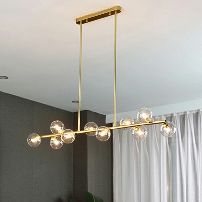 Modern Style LED Haning Light Nordic Style Metal Glass Chandelier Light for Dinning Room