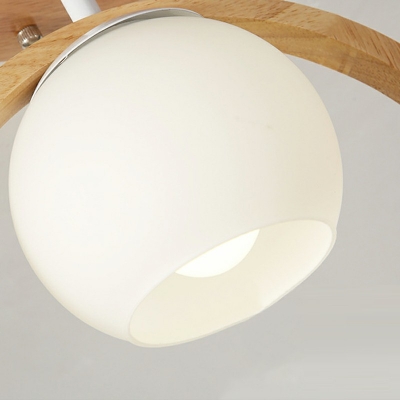 1-Light Flushmount Lighting Minimalism Style Round Shape Glass Ceiling Flush Mount