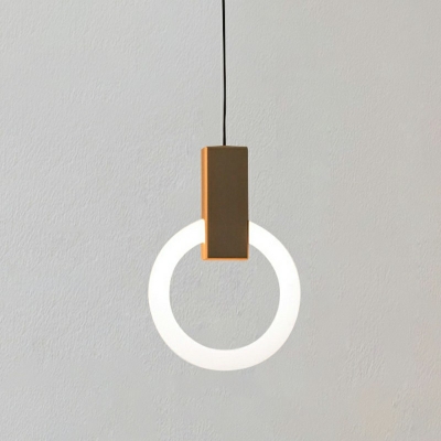 Pendant Lighting Round Shade Modern Style Acrylic Ceiling Pendant Light for Living Room