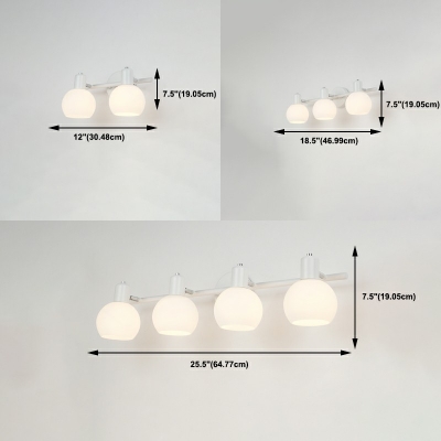 Simple Bubble Vanity Wall Light Fixtures Glass Wall Mounted Vanity Lights