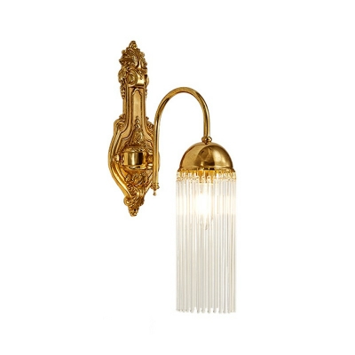 2-Light Sconce Lights Minimalist Style Waterfall Shape Metal Wall Mounted Lamps
